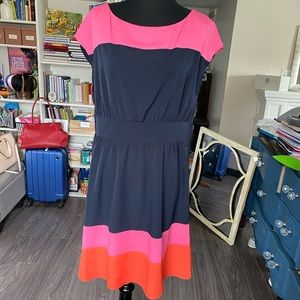 Eliza J color block dress